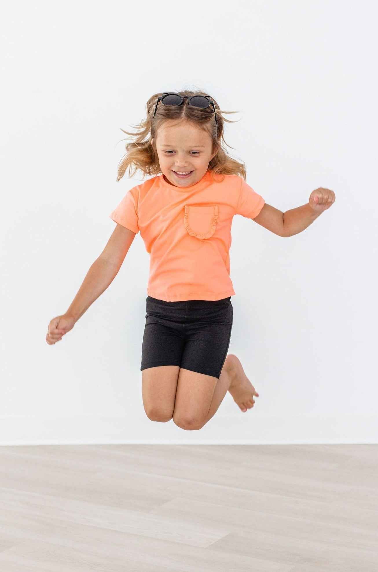 Black Twirl Shorts