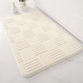 Thick Striped Absorbent Floor Mat – Non-Slip Cotton Velvet Bathroom Rug
