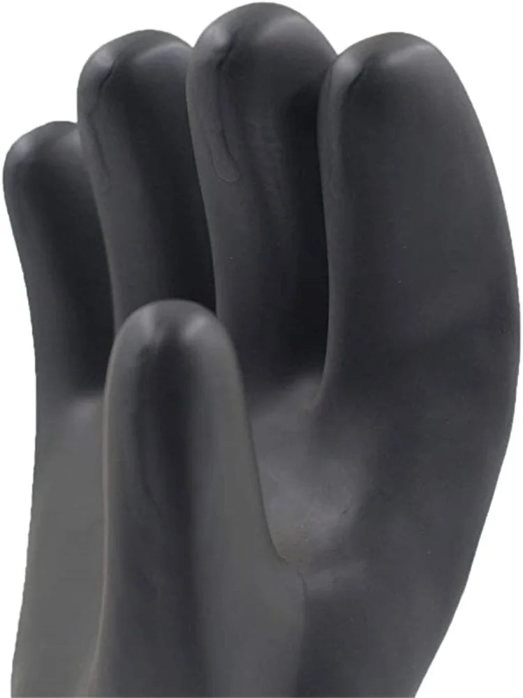 35cm Cleaning Gloves Latex Fingers Crubbing Rubber Kitchen Dishwashing Kitchen Tools Washing Scrub Silicone Gloves Black New