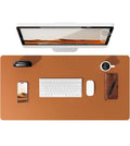 Large PU Leather Desk Pad – Non-Slip Office Mouse Pad & Desk Protector for Laptop, Keyboard, and Workstation
