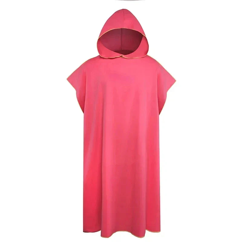 Quick Dry Changing Robe Hooded Absorbent Bathrobe Super Absorbent Bath Towel for Swimming Fitness Yoga Beach