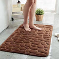 3D Cobblestone Bathroom Mat – Non-Slip Absorbent Quick-Dry Floor Rug