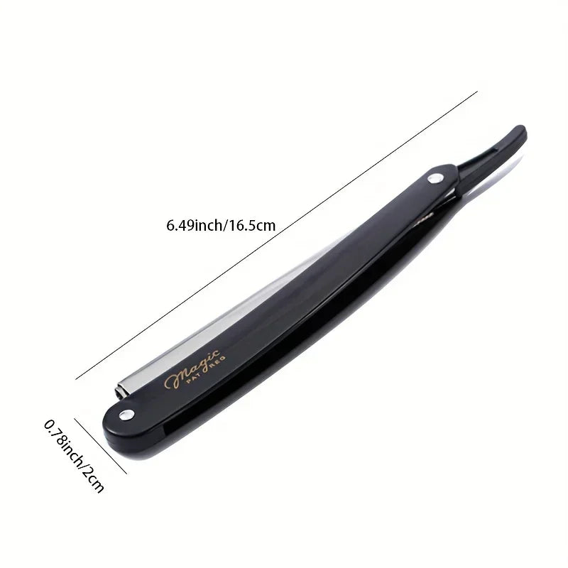 Vintage Manual Shaver for Men – Classic Barbershop Razor with 10 Stainless Steel Blades | Traditional Wet Shaving & Grooming Razor