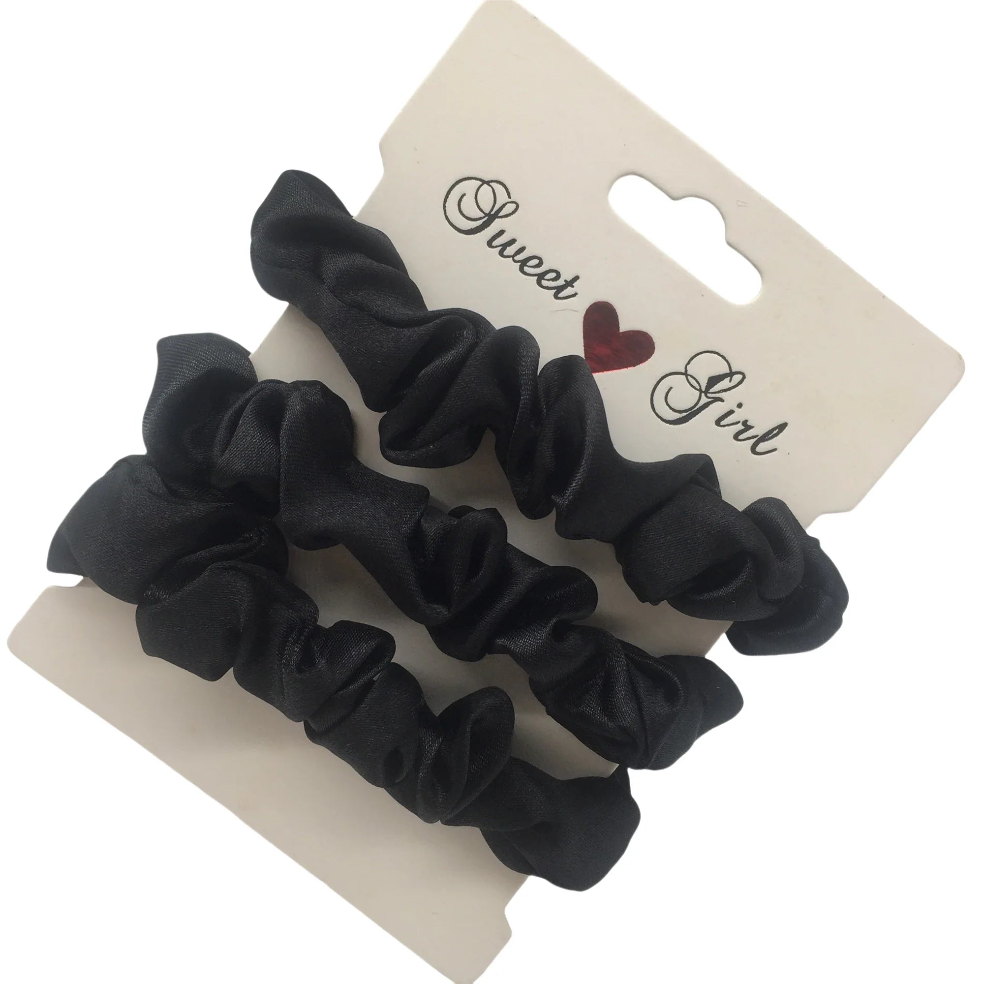 3/5/6 Pcs Silk Satin Scrunchies Set for Women – Elegant Solid Color Hair Bands | Soft Elastic Ponytail Holders & Hair Accessories